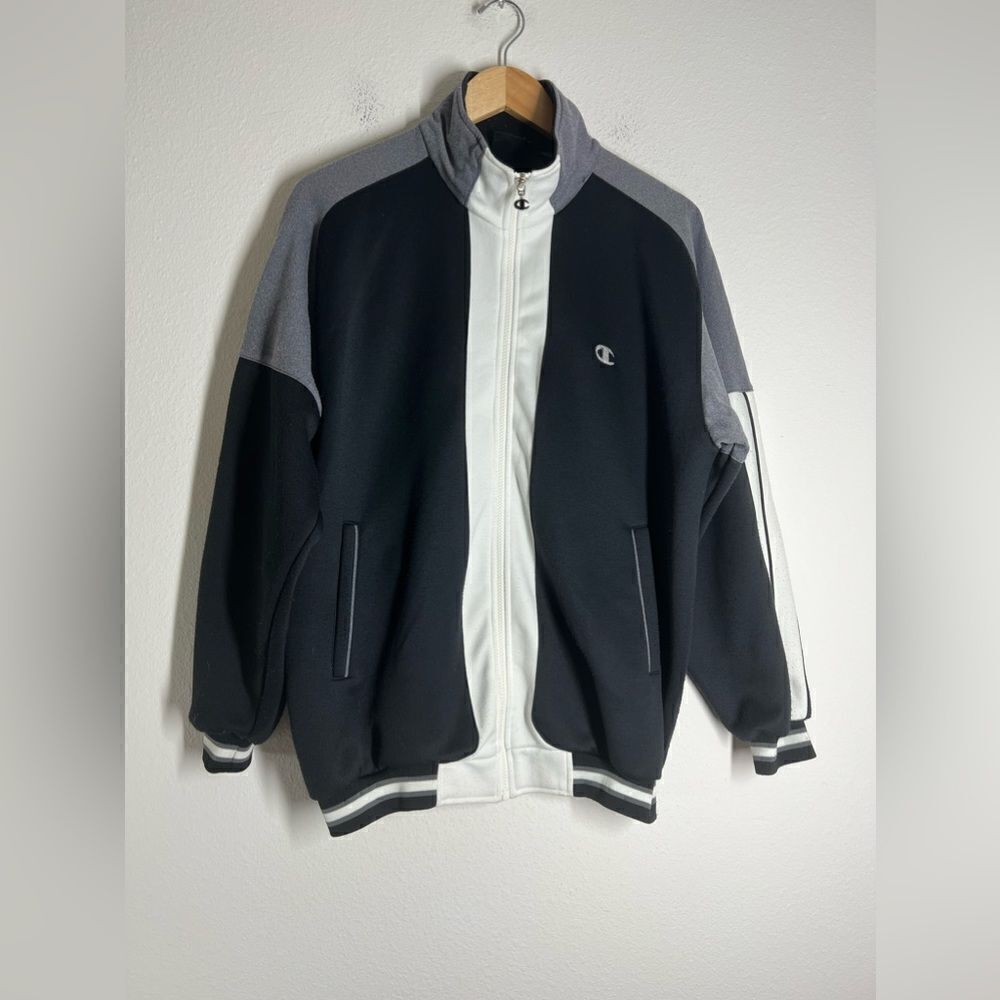 Champion Black White Full zip Jacket Size S Men’s